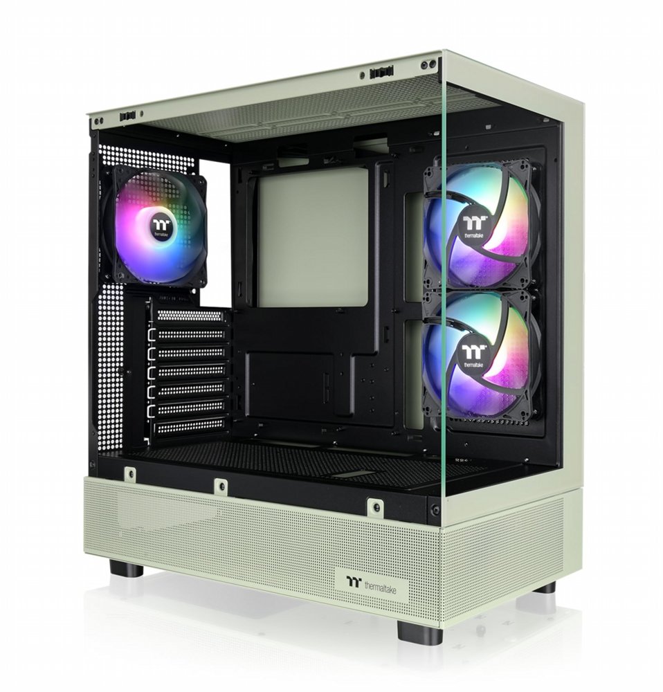 124abbdf32af932feca681e8b5de4fc76d1c57191673a882ed294fd2f89c10fd.jpg Thermaltake View 270 Plus TG ARGB | Mid Tower Case | Matcha Green (CA-1Y7-00MEWN-01) - Afbeelding 1
