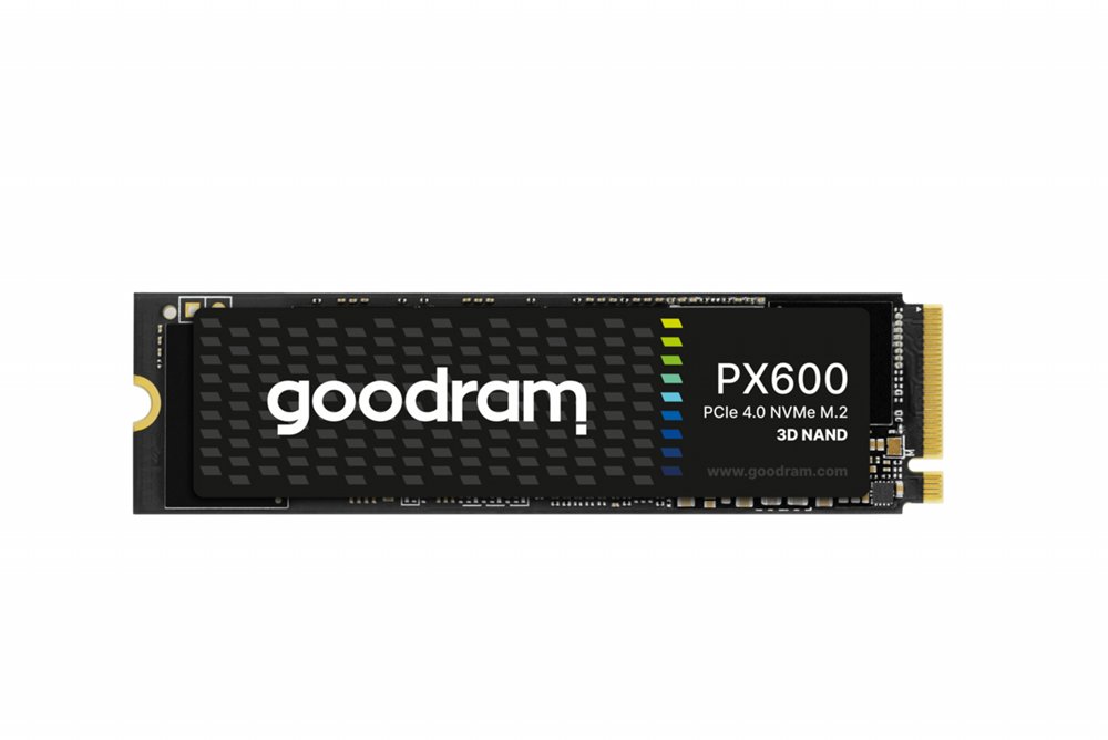 6ac4dbe9882a63aa42761a00c097421abf0a49436f7d75abd35d133ba674ea7a.jpg Goodram PX600 | 1TB NVMe SSD | M.2 Gen4 | 5.000MB/s Lezen | 3.200MB/s Schrijven - Afbeelding 1