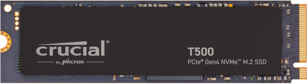 712843143468db778ec8a5dcb438e3633ee9c0ba91a957a4e393078bbdd43b6c.jpg Crucial T500 | 1TB NVMe SSD | M.2 | Gen4 | 7.300MB/s Lezen | 6.800MB/s Schrijven - Afbeelding 1