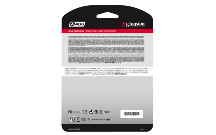 Kingston A400 | 240GB SATA SSD | 2.5'' | 500MB/s Lezen | 350MB/s Schrijven - Afbeelding 5