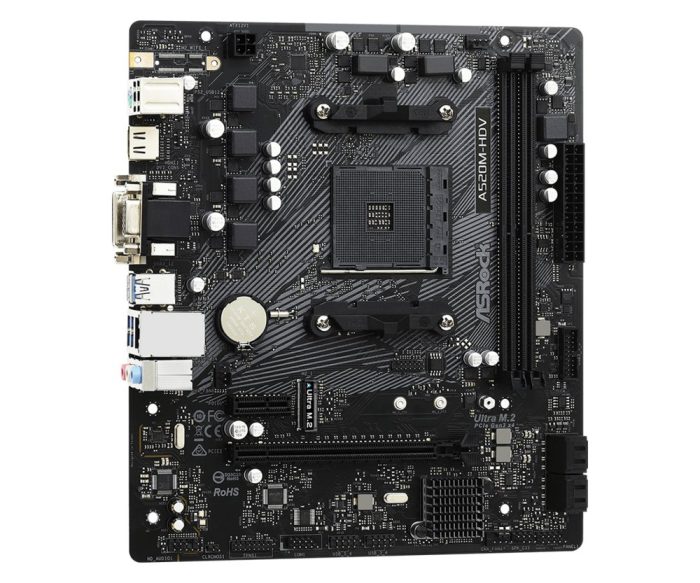 Asrock A520M-HDV | Socket AM4 | AMD A520 | 2xDDR4 | Micro-ATX | Moederbord - Afbeelding 4