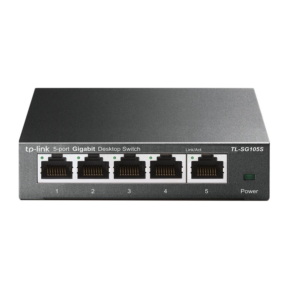 9c445d569d5e90c6078dbb9f68df3fb295ae81859dd26f3083a2d570a17809b4.jpg TP-Link TL-SG105S Unmanaged Gigabit Ethernet Switch | 5 Poorten - Afbeelding 1