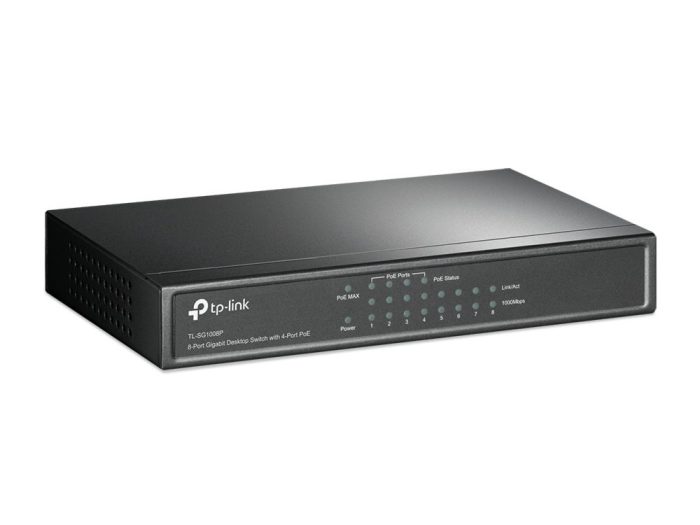 TP-Link TL-SG1008P | 8-Poorts Gigabit Desktop Switch | 4x PoE+ | Unmanaged - Afbeelding 2