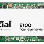 Crucial E100 | 1TB NVMe SSD | M.2 Gen4 | 5.000MB/s Lezen | 4.500MB/s Schrijven