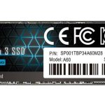 Silicon Power A60 | 1TB NVMe SSD | M.2 Gen3 | 2.200MB/s Lezen | 1.600MB/s Schrijven