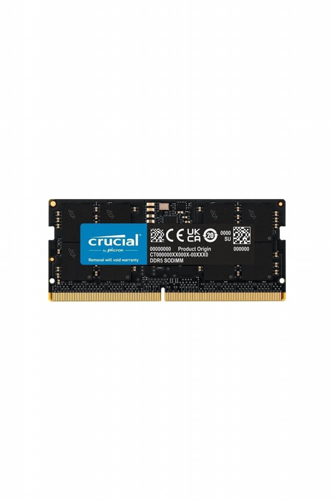 b469878f53d0153b15c17aac9463b181d0c2fa7e4362a3b04e61773275138062.jpg Crucial | 1x16GB DDR5 | 5600MHz | SODIMM | CL46 | Geheugenmodule | RAM - Afbeelding 1