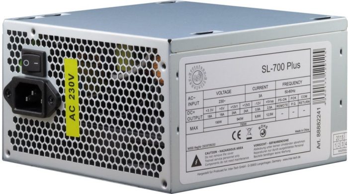 Inter-Tech SL-700 | 700 Watt ATX PSU | Power Supply | Voeding - Afbeelding 2