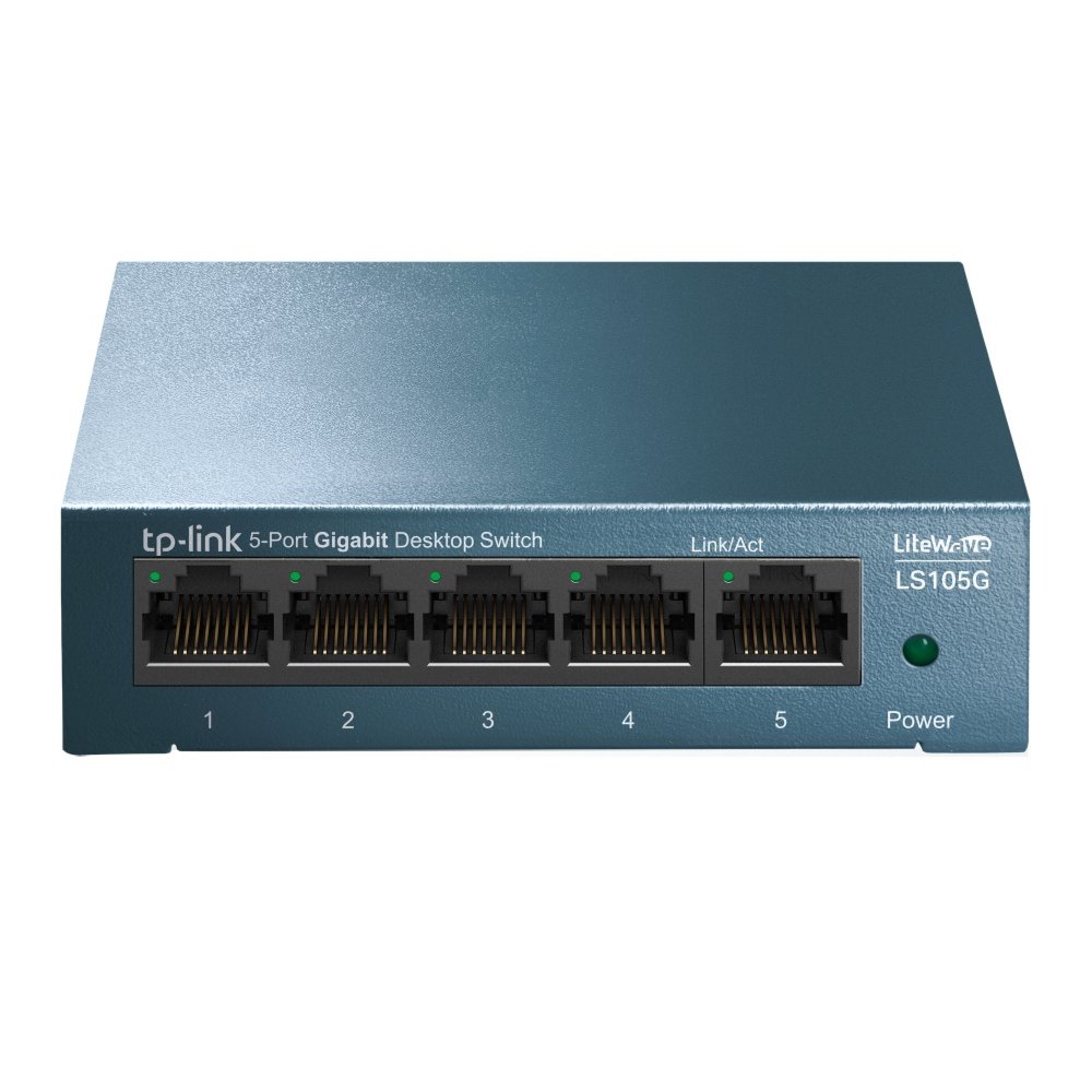 c7ae314b69023211260bfa239ceb472b080dd96a7261b61582dc0c41c398fd86.jpg TP-Link LS105G | Unmanaged | Gigabit Ethernet (10/100/1000 Mbps) | Blauw - Afbeelding 1