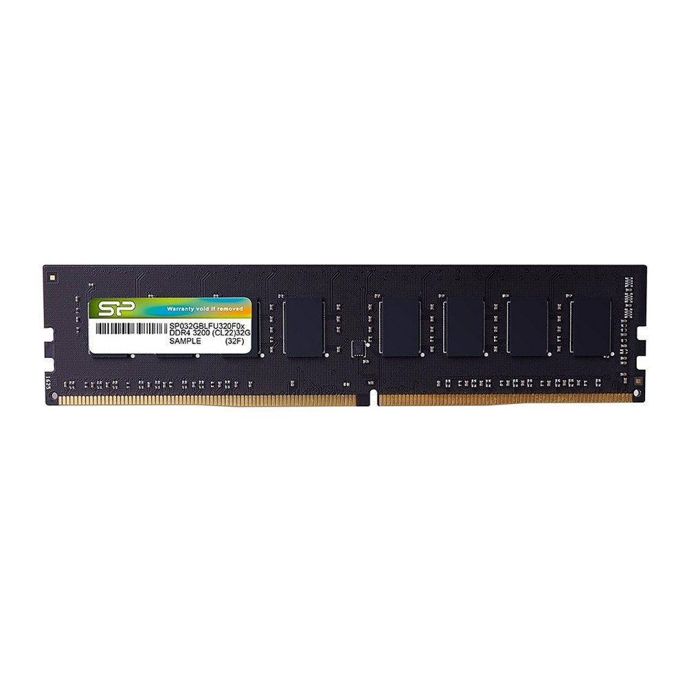 d102f8066b3c6cf0eaa72cbf72be43d39e34363f34fcb694715ef6cdae1908e2.jpg Silicon Power | 1x8GB DDR4 | 3200MHz | DIMM | CL22 | Geheugenmodule | RAM - Afbeelding 1