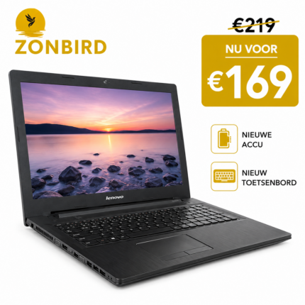 Lenovo G50-45 15.6 inch laptop met AMD A8 processor, 8GB RAM, 256GB SSD, nieuw toetsenbord en nieuwe accu.