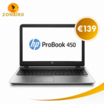 HP ProBook 450 G2 15.6 inch laptop met Intel Core i3, 8GB RAM, 128GB SSD en nieuwe accu