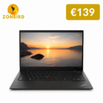 Lenovo ThinkPad X1 Carbon 14 inch laptop met Intel Core i5, 4GB RAM en 128GB SSD.