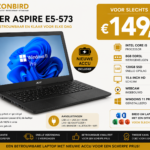 Acer Aspire E5-573 15.6 inch laptop met Intel Core i5, 8GB RAM, 120GB SSD en nieuwe accu.
