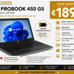 HP ProBook 450 G5 15.6 inch Laptop – Intel Core i5-7200U – 8GB RAM – 120GB SSD – Windows 11 Pro