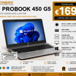 HP ProBook 450 G5 15.6 inch laptop met Intel Core i5-8250U, 8GB RAM, 256GB SSD en Windows 11 Pro.
