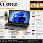 ASUS X555LD 15.6 inch Intel Core i7 laptop met 8GB RAM, 128GB SSD, NVIDIA GeForce 820M en nieuwe accu.