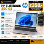 HP EliteBook 850 G8 15.6 inch 4G LTE laptop met i5-1135G7, 16GB RAM en 256GB SSD